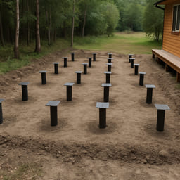 Столбчатый под террасу 4×12